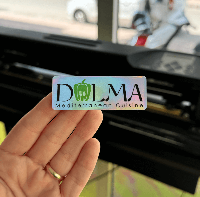 Dikdörtgen Hologram Etiket / Sticker